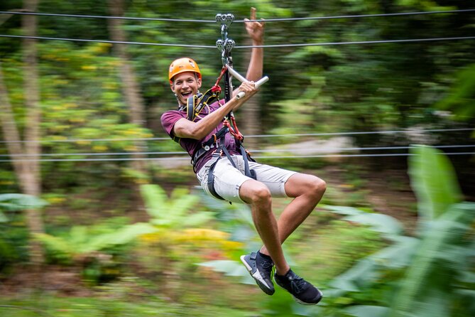 Adrena-Line Zipline, St. Lucia - Getting Ready With Harness and Helmet