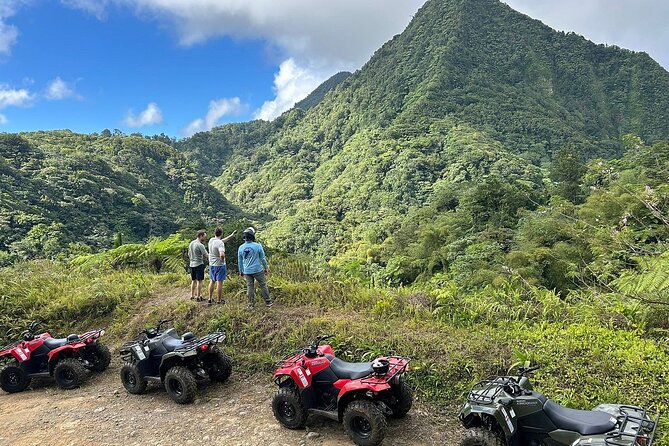 ATV Rainforest Adventure in St. Lucia - Riding through rainforest terrain