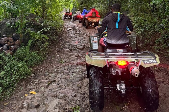 ATV Rainforest Adventure in St. Lucia - The river crossing adds real excitement
