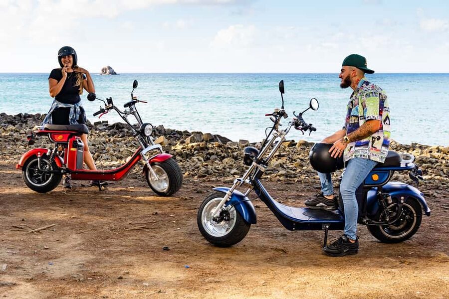 Beaches and Backroads Electric Big-Wheel Scooter Tour - Gros Islet and the Northern Coast