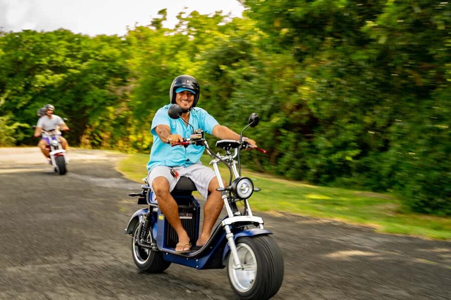 Beaches and Backroads Electric Big-Wheel Scooter Tour - Reduit Beach Gives the Tour a Break