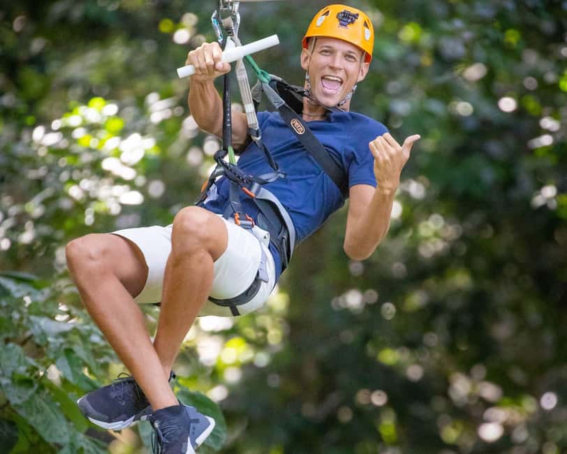 Castries, St. Lucia - Adrenaline Zipline - Safety is strong, but hands-on control is limited