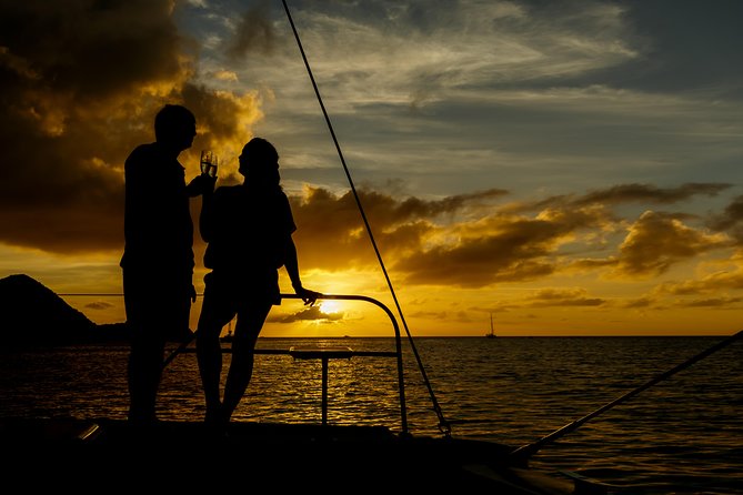 Cruise Sunset Party in Castries - Champagne, rum punch, and finger food