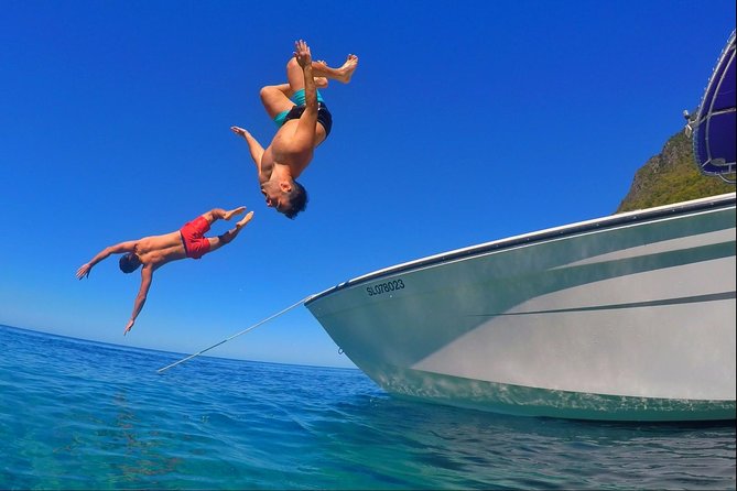 Dash and Splash Snorkel Adventure St Lucia - Setting out from Vigie Marina at 1 p.m.