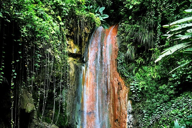 Explore Saint Lucia | Piton | Mud bath | Drive-In Volcano | MGM Tour and Travel - Toraille Waterfall and the useful cleanup stop