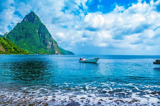 Gros Piton Hiking Adventure - Summit views, Petit Piton, and the Caribbean Sea