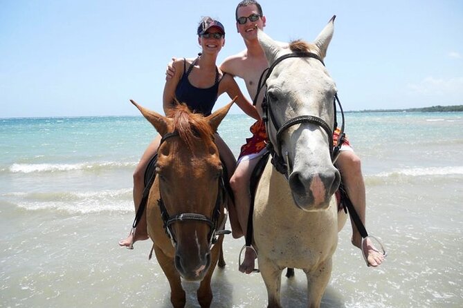 Horseback Riding Adventure Tour in St. Lucia - Riding on two beaches and entering the water