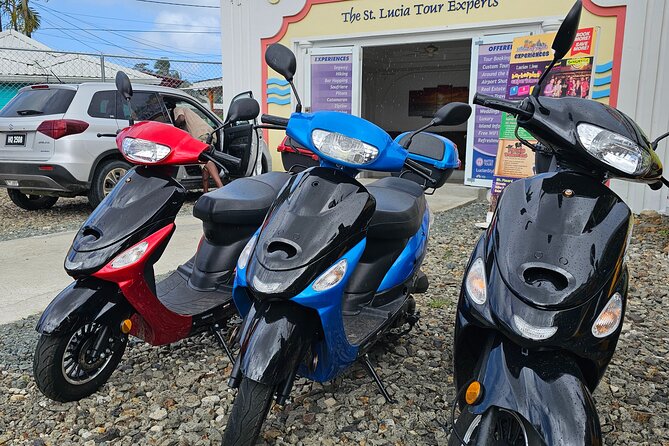 iRide Caribbean 50cc Scooter Rental - From Quiet Practice to Rodney Bay Streets
