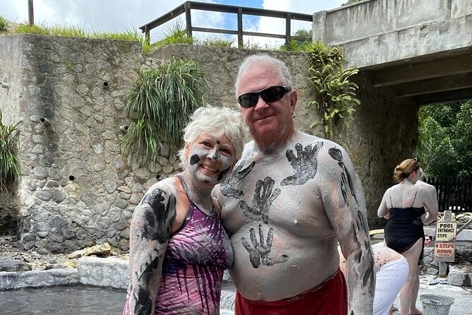 Lunch break,Mud Bath,Water Fall & beach break group tour - The sulfur mud bath is the tour’s playful centerpiece