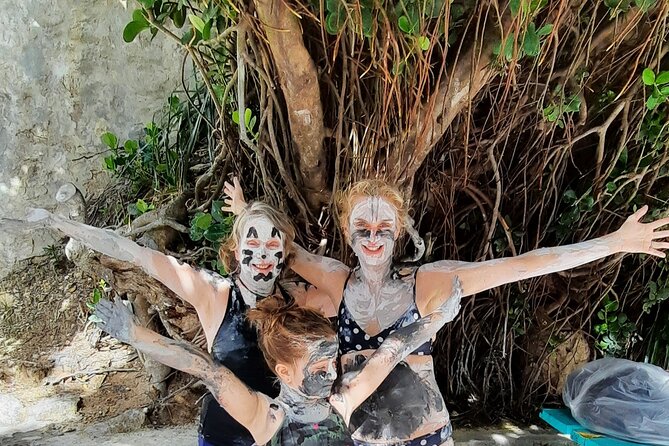 Mud bath and Waterfall with Snorkeling at Sugar beach - Toraille Waterfall: twenty minutes under a 65-foot fall