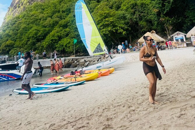 Mud bath and Waterfall with Snorkeling at Sugar beach - Sugar Beach: snorkeling between the Pitons