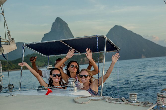 Piton Sunset Snorkel Cruise St. Lucia From Castries - The open bar and what you eat on board