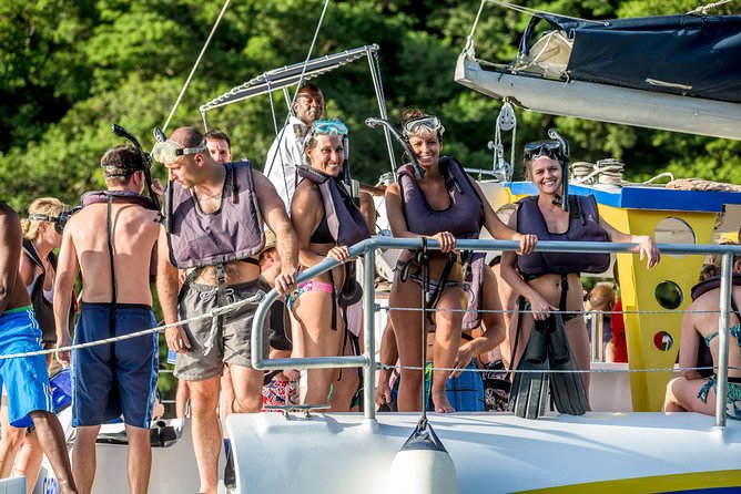 Piton Sunset Snorkel Cruise St. Lucia From Castries - Crew service and boat atmosphere