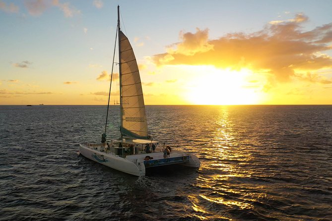 Private 3-Hour Catamaran Sunset Cruise from Soufriere for Up to 15 Guests - Open bar, snacks, and the changing mood on board