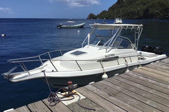 Private All Inclusive Speedboat to Soufriere with Lunch, Mud Bath & Waterfall - Marigot Bay and the return cruise