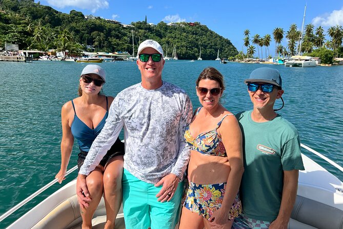 Private Boat Charter St. Lucia, boat tour to Soufriere. Half day. - Marigot Bay gives the morning a sense of place
