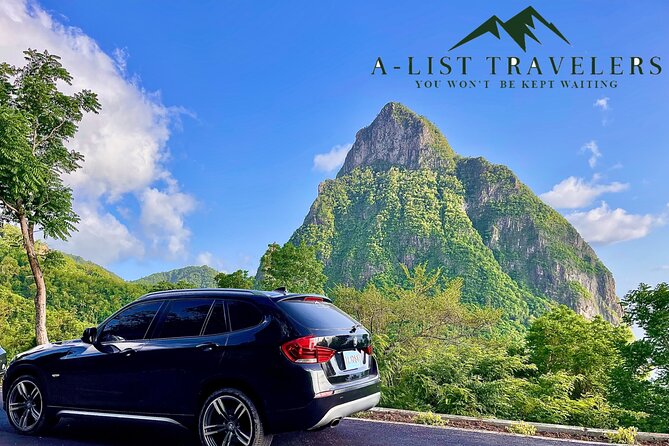 Private Luxury Round-Trip Transfer: Hewanorra International Airport - Beach bag, refreshments, and the small details