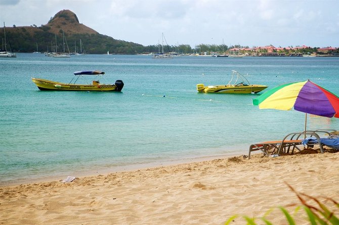 Private Northern Boat Tour- Castries To Rodney Bay or Rodney Bay to Marigot Bay - Pigeon Island from the sea