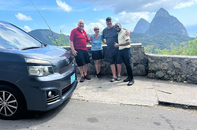 Soufrière Adventure Private Tour - The Pitons provide the day’s signature view