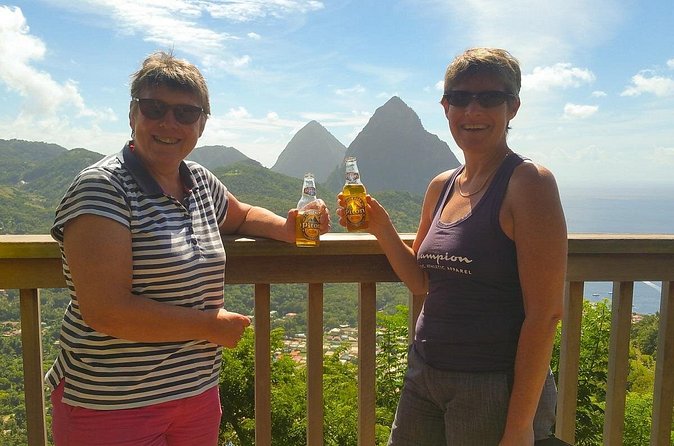 Soufriere Experience Island Tour of St Lucia - Diamond Falls Botanical Gardens and Waterfall