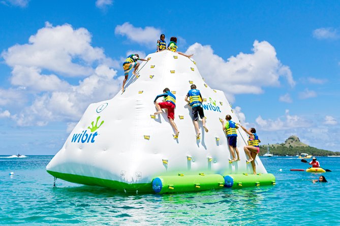 Splash Island Water Park in St Lucia - Starting at Reduit Beach in Rodney Bay