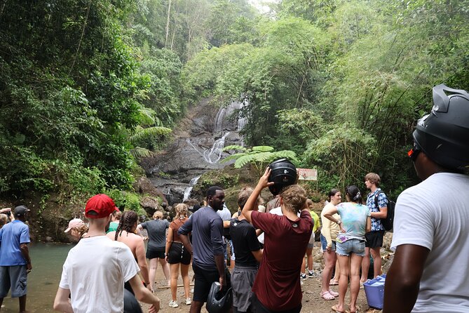 St Lucia ATV Tour : Waterfall, Plantation, Beach and Distillery - Anse La Raye, village roads, and Roseau Beach