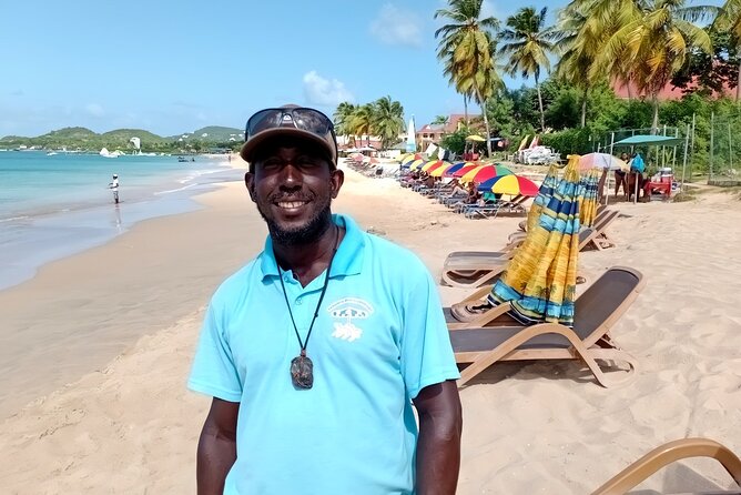 St. Lucia Beach Day with Paradise Beach Comforts & Transportation - Reduit Beach Gives You a Simple St. Lucia Break