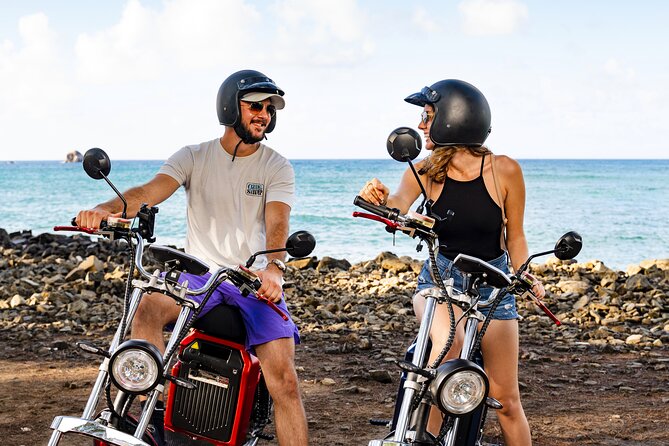 St.Lucia Beaches and Backroads Tour by Electric Big-Wheel Scooter - The real issue: learning to ride safely