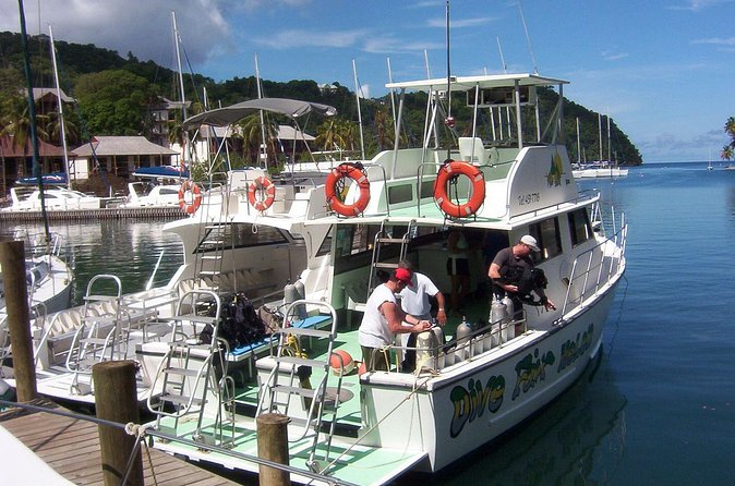 St Lucia Beginner Scuba Diving Tour - The Boat Ride Along St. Lucia’s Sheltered West Coast
