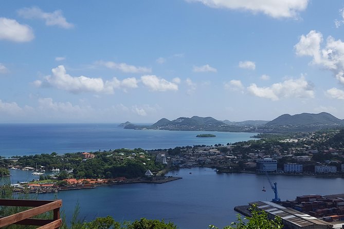 St Lucia Castries to Pitons Tour - Diamond Falls Botanical Gardens and fresh cassava bread