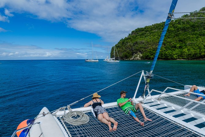 St Lucia Catamaran Day Sailing and Sightseeing Tour - Anse Cochon, swimming, and snorkeling
