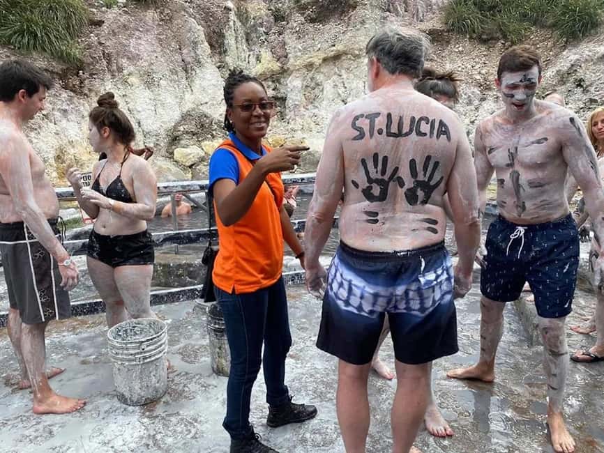 St. Lucia: Drive-in Volcano, Waterfall and Garden Day Trip - Diamond Botanical Gardens and the old French baths