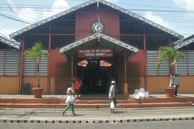 St. Lucia Island Short Tour - Castries city sights from the vehicle