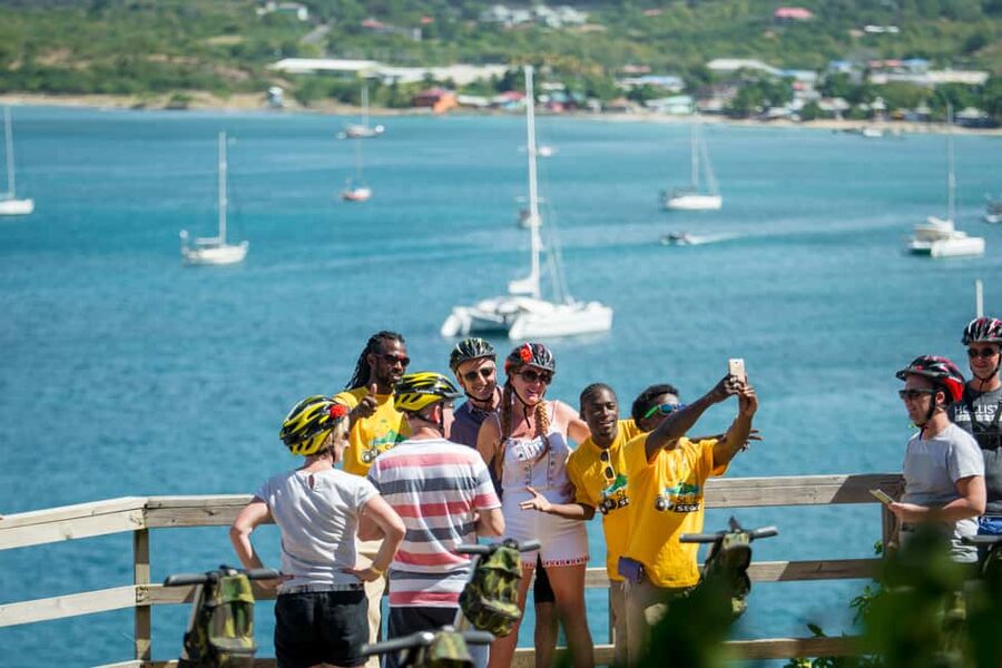 St. Lucia: Rodney Bay Village Segway - Getting started on the practice track