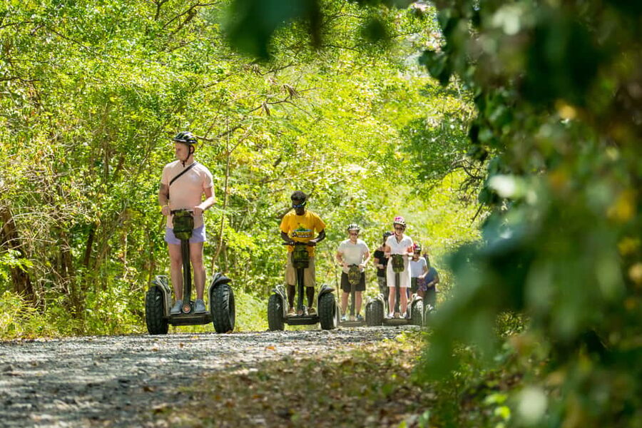 St. Lucia: Rodney Bay Village Segway - Fruit, drinks, and local flavor