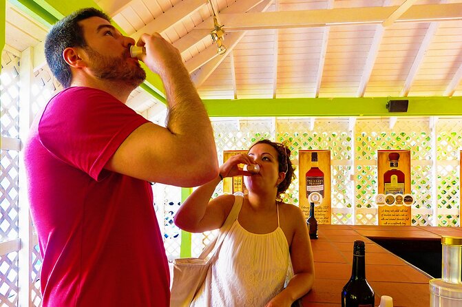 St Lucia Rum Distillery Tour & Mineral Bath Excursion - The village roads between major stops