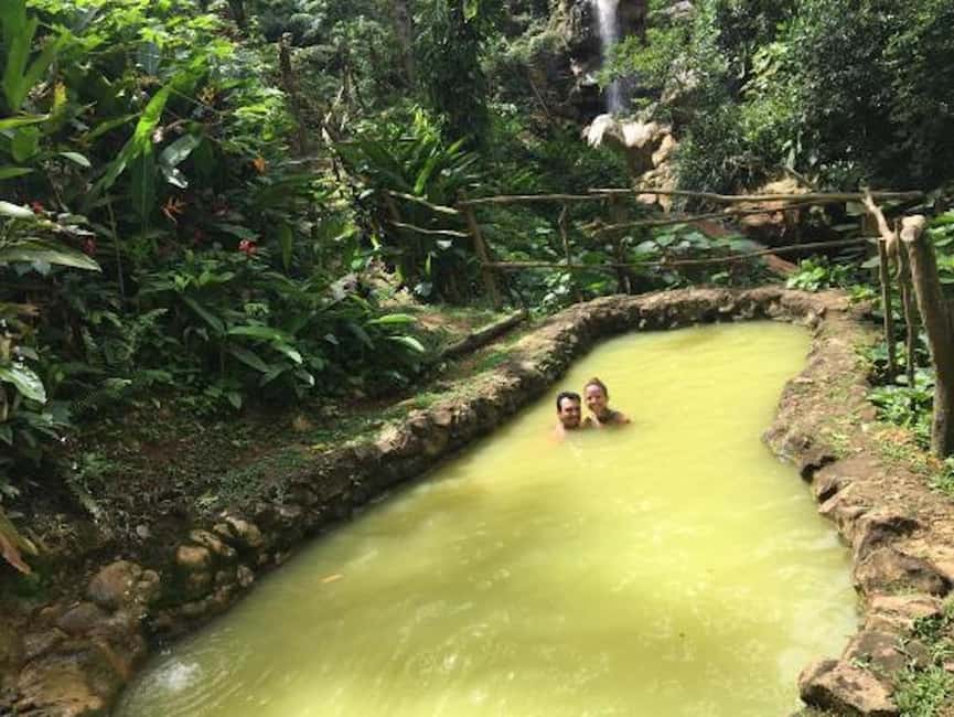 St. Lucia: Sulphur Springs Mud Bath and Toraille Waterfall - Hot Water, Black Springs, and Photos