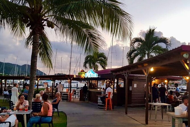 St Lucia Sunset Bar Hop: Island Rhythms - Rodney Bay Marina: yachts, water, and the final stop