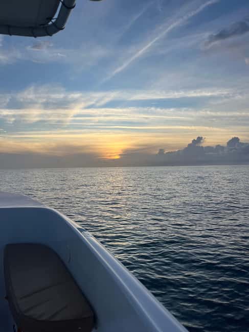 St. Lucia: Sunset Cruise, best way to end a day in paradise - Sunset views from the deck