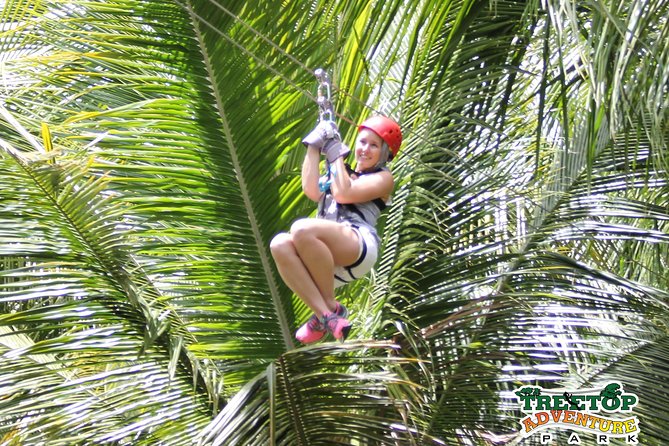 Treetop Canopy Adventure - Getting ready for 11 ziplines